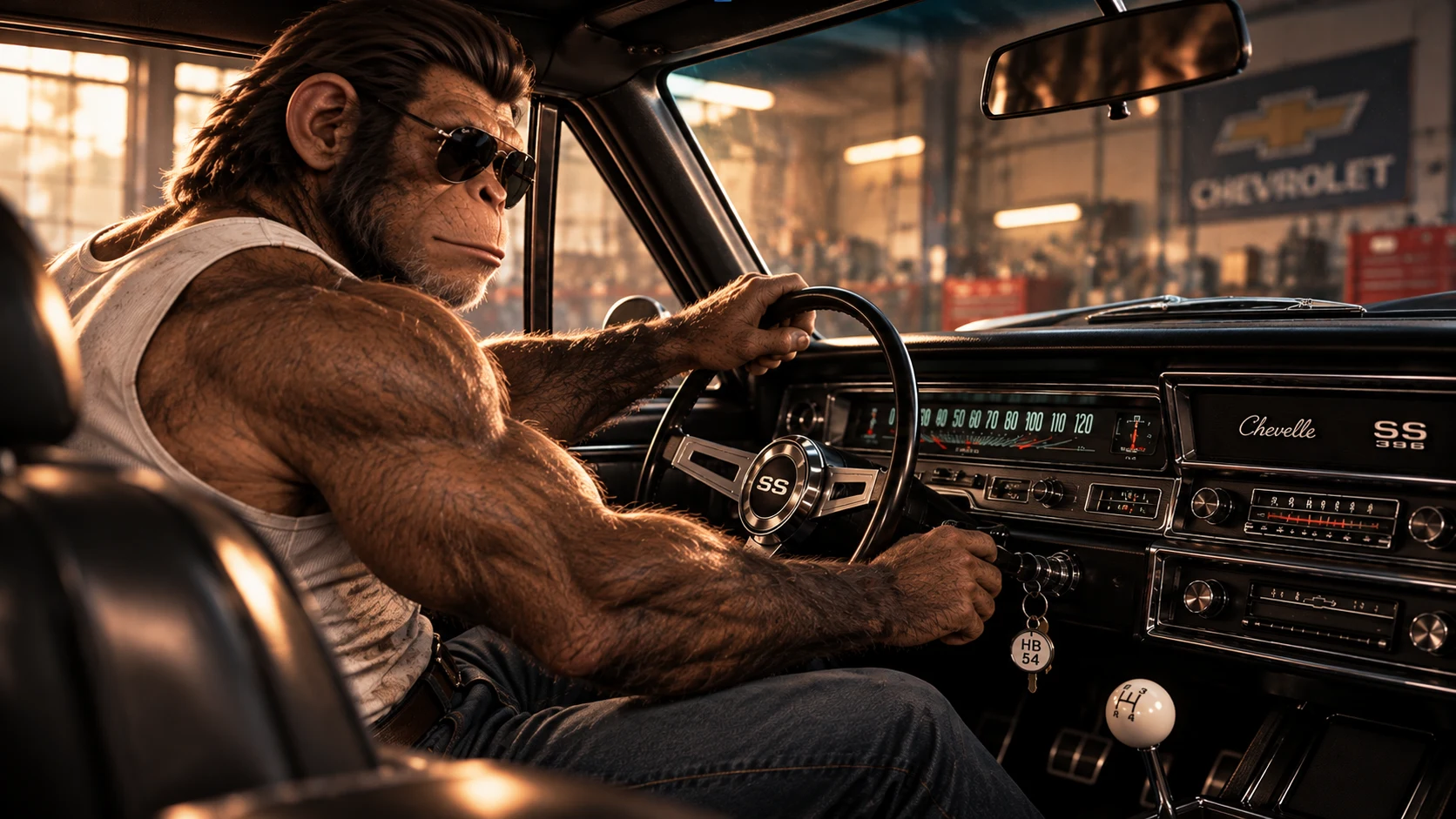 Storyboard: Character and mood inside the Chevrolet.